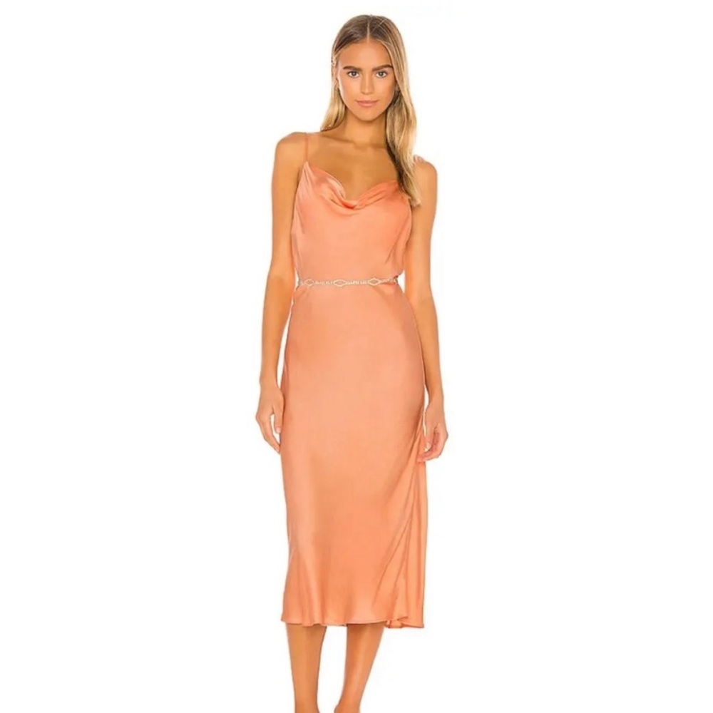 Young, Fabulous & Broke Evie bias cut midi dress